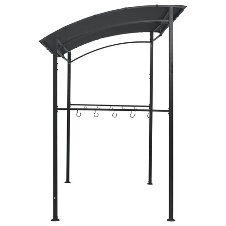 Barbecue paviljoen 215x150x220 cm staal antraciet 5