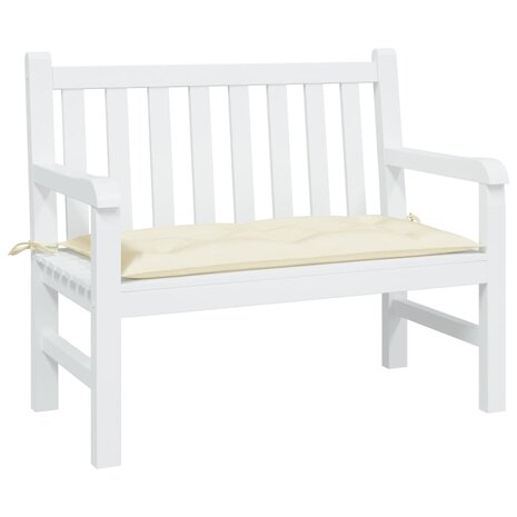 Tuinbankkussen 100x50x7 cm oxford stof crèmekleurig 1