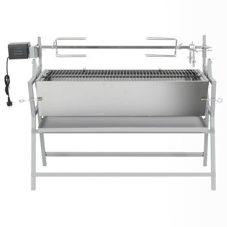 Draaispit barbecue ijzer en roestvrij staal 2