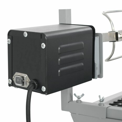 Draaispit barbecue ijzer en roestvrij staal 6