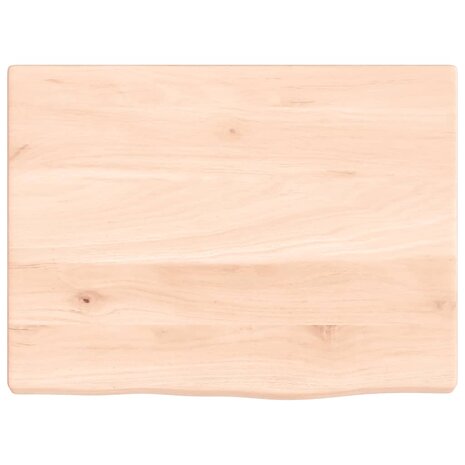 Wastafelblad 40x30x2 cm onbehandeld massief hout 3