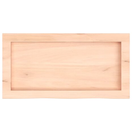 Wastafelblad 60x30x(2-6) cm onbehandeld massief hout 4
