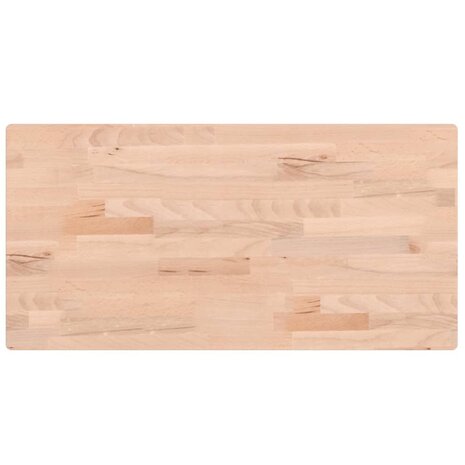 Wastafelblad 80x40x2,5 cm massief beukenhout 2