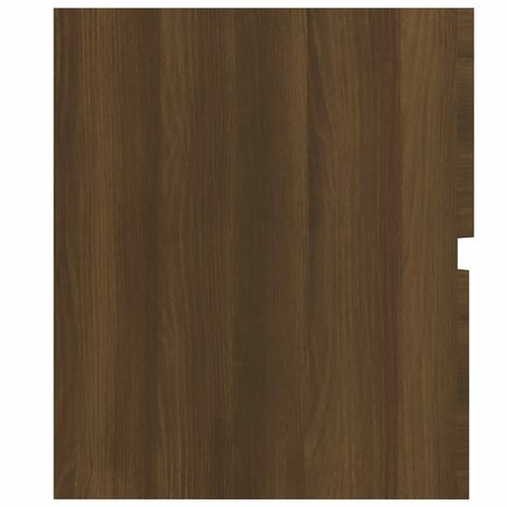Wastafelkast 80x38,5x45 cm bewerkt hout bruin eikenkleur 8