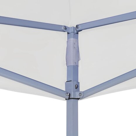 Partytent professioneel inklapbaar 2x2 m staal wit 3