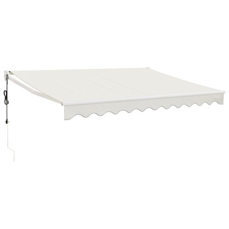 Luifel automatisch uitschuifbaar 3x2,5 m crèmekleurig 2