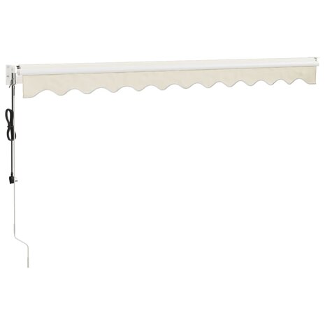 Luifel automatisch uitschuifbaar 3x2,5 m crèmekleurig 6