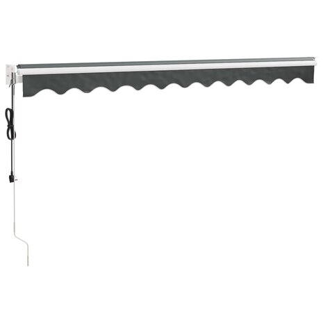 Luifel automatisch uitschuifbaar 3x2,5 m antracietkleurig 6