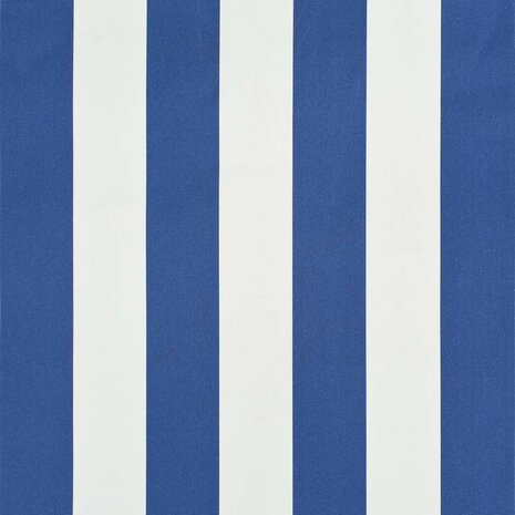 Luifel uittrekbaar 150x150 cm blauw en wit 7