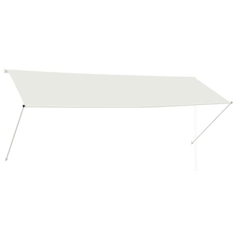 Luifel uittrekbaar 350x150 cm crème 2