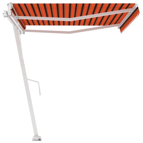 Luifel vrijstaand automatisch 450x300 cm oranje en bruin 4