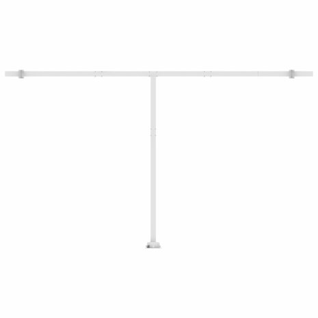Luifel vrijstaand handmatig uittrekbaar 500x300 cm geel en wit 8