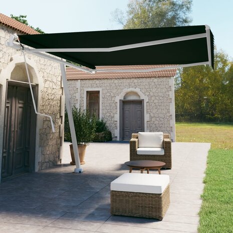 Luifel vrijstaand automatisch 400x350 cm antracietkleurig 1