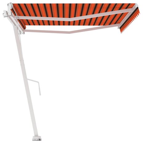 Luifel vrijstaand automatisch 400x350 cm oranje en bruin 5