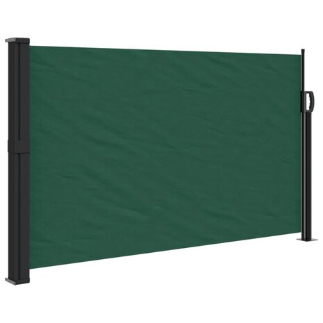 Windscherm uittrekbaar 120x500 cm donkergroen 2