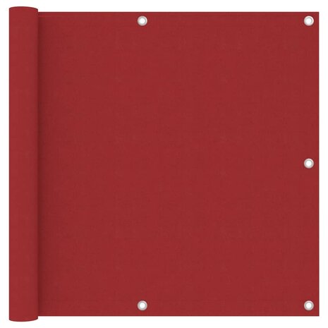 Balkonscherm 90x400 cm oxford stof rood 1