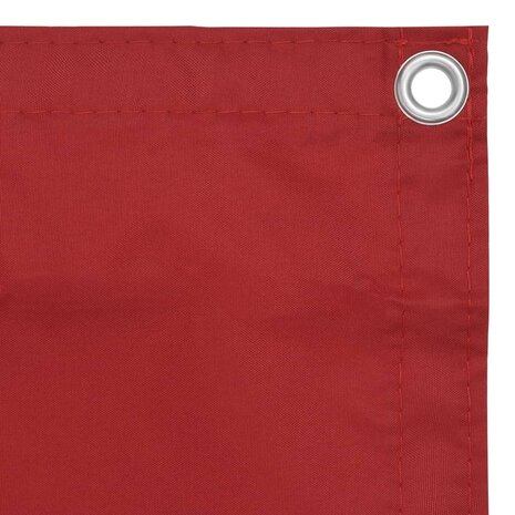 Balkonscherm 90x400 cm oxford stof rood 3