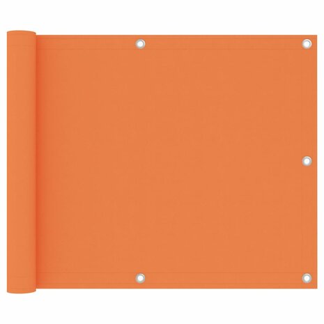 Balkonscherm 75x400 cm oxford stof oranje 1