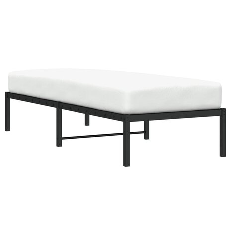 Bedframe metaal zwart 75 x 190 cm 3