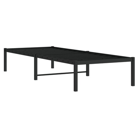 Bedframe metaal zwart 75 x 190 cm 4