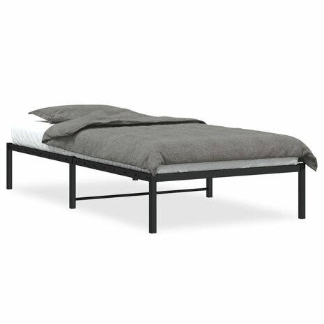 Bedframe metaal zwart 100x190 cm 2