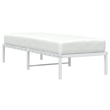 Bedframe metaal wit 75 x 190 cm 3