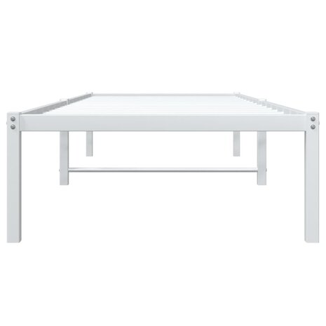 Bedframe metaal wit 75 x 190 cm 5