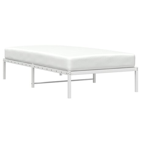 Bedframe metaal wit 100x190 cm 3