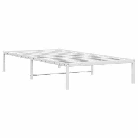 Bedframe metaal wit 100x190 cm 4