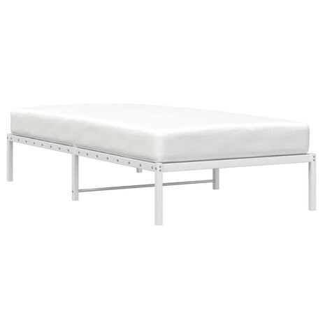 Bedframe metaal wit 100x200 cm 3