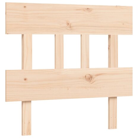 Seniorenbed met hoofdbord massief hout 90x200 cm 8