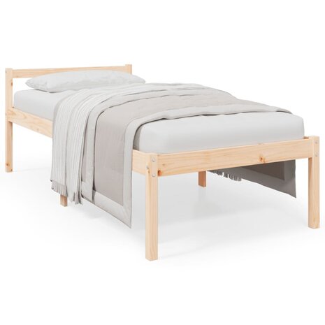 Seniorenbed massief grenenhout 100x200 cm 2