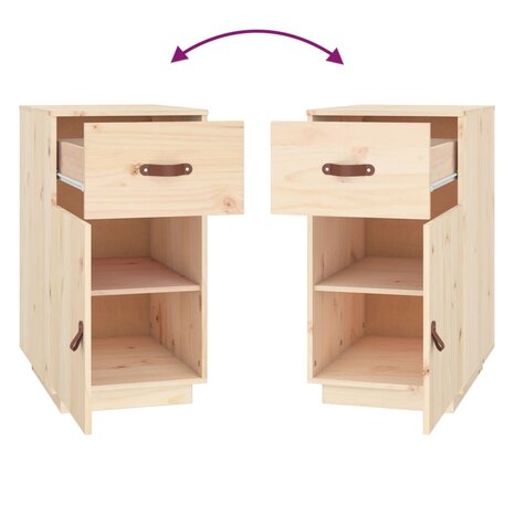Bureaukastje 40x50x75 cm massief grenenhout 9