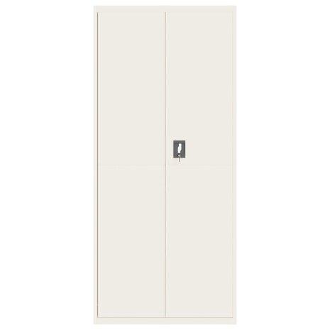 Archiefkast 90x40x240 cm staal wit 8