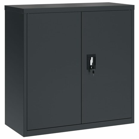 Archiefkast 90x40x130 cm staal antracietkleurig 7