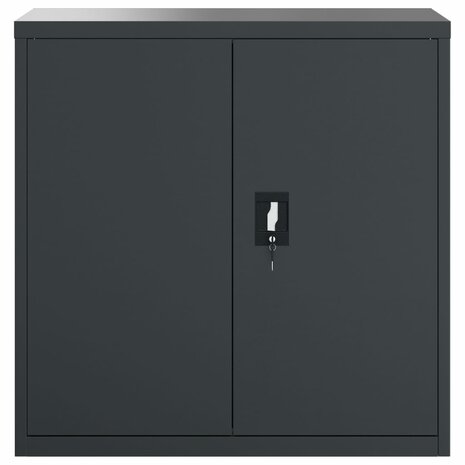 Archiefkast 90x40x130 cm staal antracietkleurig 8