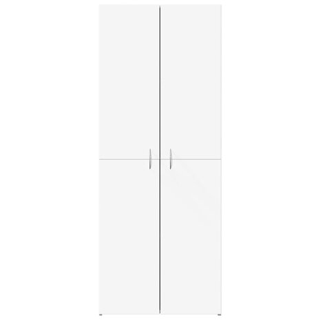Archiefkast 60x32x153 cm bewerkt hout wit 4