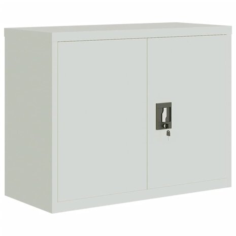 Archiefkast 90x40x70 cm staal lichtgrijs 2