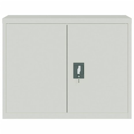 Archiefkast 90x40x70 cm staal lichtgrijs 3