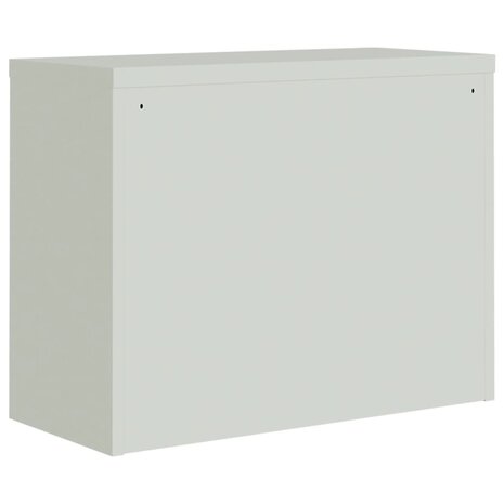 Archiefkast 90x40x70 cm staal lichtgrijs 6