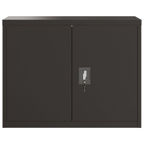 Archiefkast 90x40x70 cm staal zwart 3