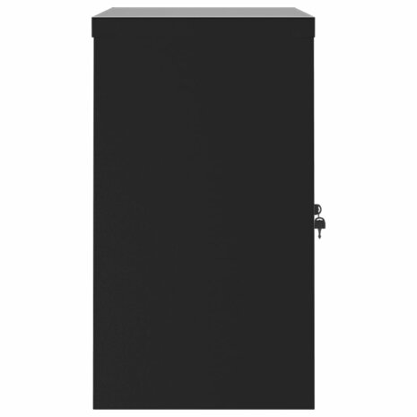 Archiefkast 90x40x70 cm staal zwart 5