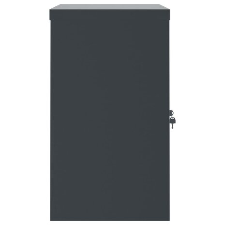 Archiefkast 90x40x70 cm staal antracietkleurig 5