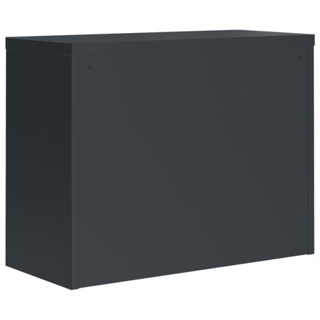 Archiefkast 90x40x70 cm staal antracietkleurig 6