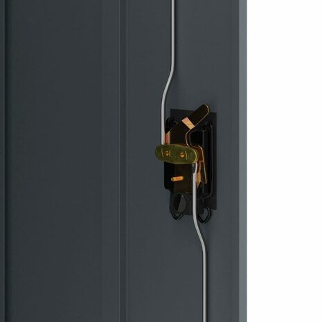 Archiefkast 90x40x70 cm staal antracietkleurig 8
