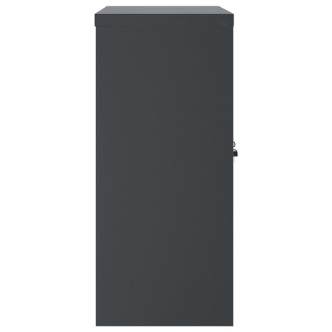 Archiefkast 90x40x90 cm staal antracietkleurig 5