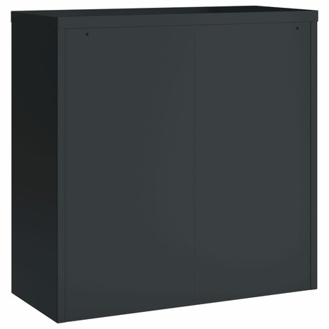 Archiefkast 90x40x90 cm staal antracietkleurig 6