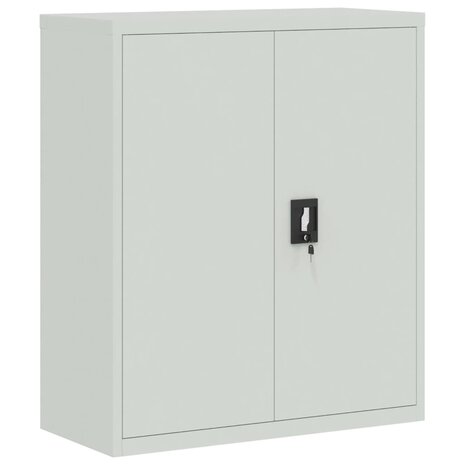 Archiefkast 90x40x105 cm staal lichtgrijs 2