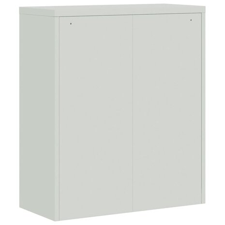 Archiefkast 90x40x105 cm staal lichtgrijs 6