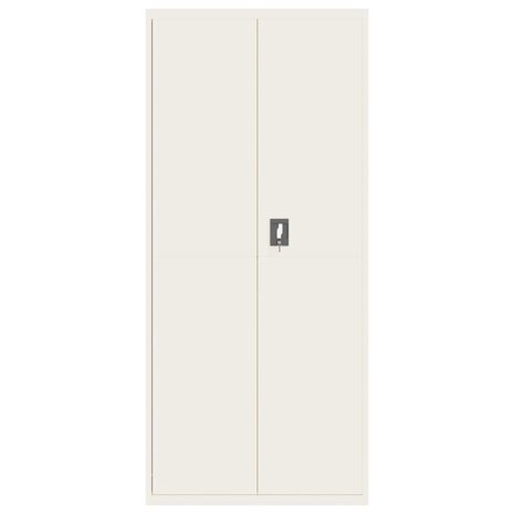 Archiefkast 90x40x200 cm staal wit 3